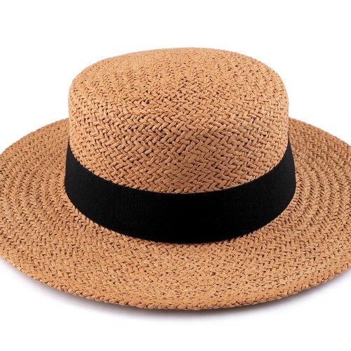 Női nyári kalap természetes barna